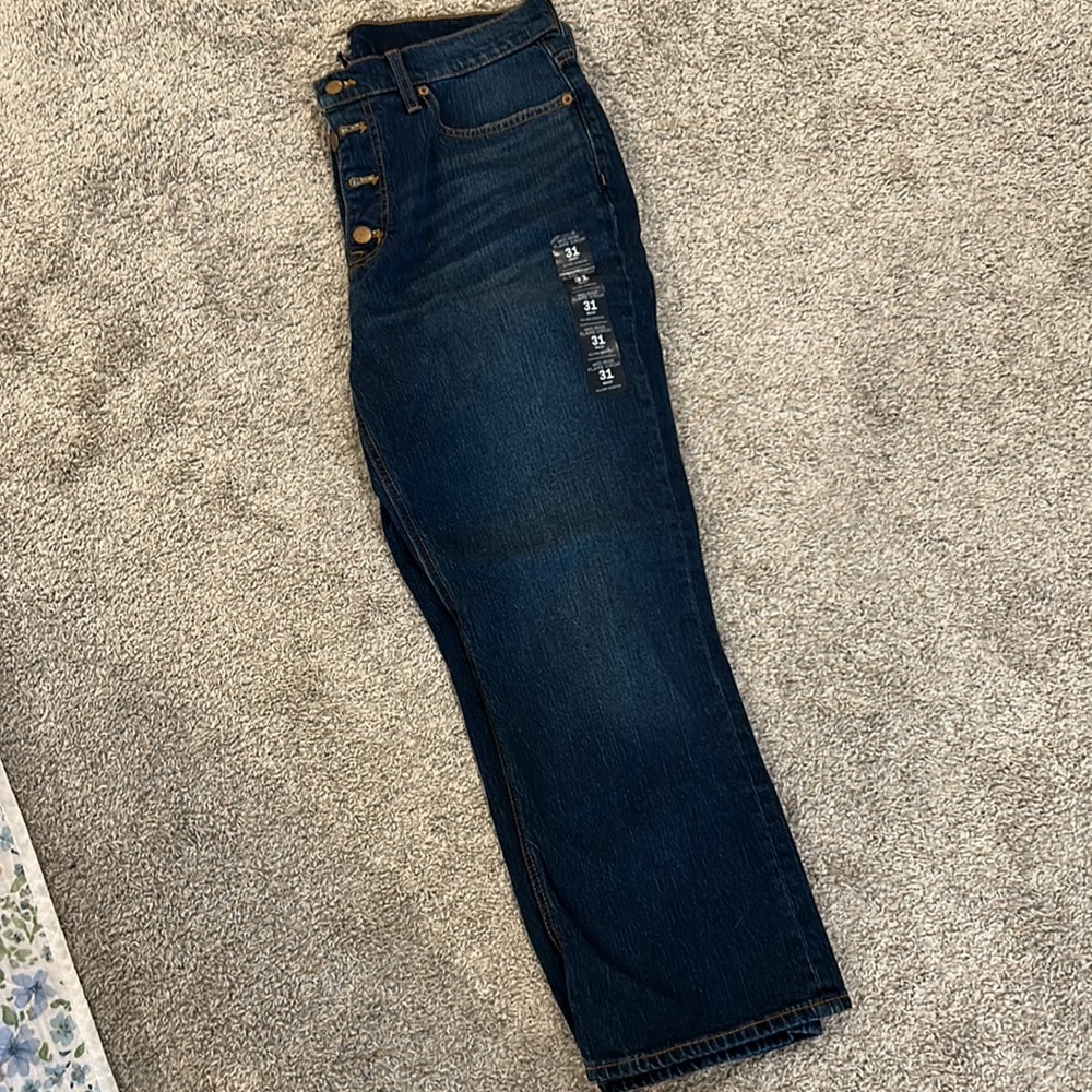 J crew ladies mid ride flare crop 31w - Picture 2 of 3